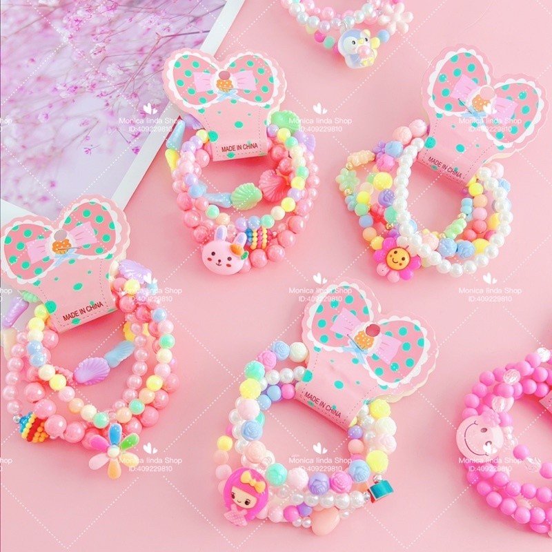 Kit Pulseiras Conjunto Para Criança Infantil